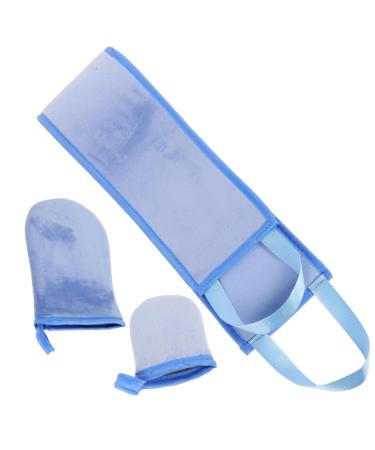 1 Set fingerless self tanning back applicator with handles back tanning applicator for women self tanning lotion applicator for back self tan make up gloves
