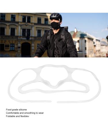 Silicone Anti-Fog Mask Holder - Food Safe Foldable & Flexible | 10 Pack for Office - White - Buy Online on GoSupps.com