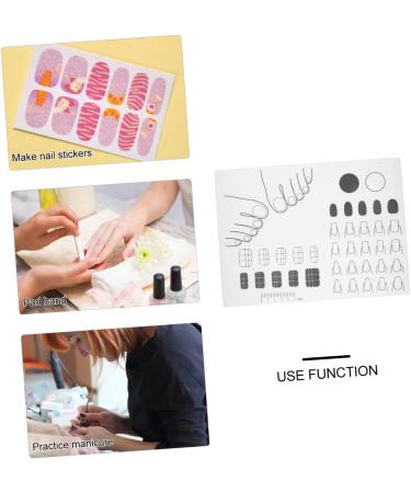 SOESFOUFU Silicone manicure pad acrylic nail training mat nail polish mat nail art stamping plates silicone nail pad u as acrilicas manicure art mat acrilico lip gloss Silica gel washable 28x20cm As Shown - Buy Online on GoSupps.com