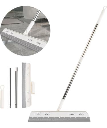 Kioiner Silicone Water Scraper with Long Handle Professional Shower Scraper Squeegee Adjustable Floor Squeegee for Cleaning Washing Drying Shower Glass Garage Windshield Window - Buy Online on GoSupps.com