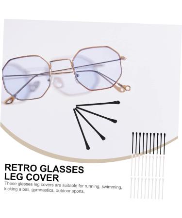 Lurrose Vintage Glasses Legs - 45 Pairs of Comfortable Earphone Silicone Socks & Metallic Glass Holder - 5 Colors Spare Parts & Bands - 7.25x0.5cm - Buy Online on GoSupps.com