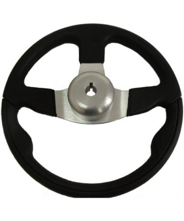 Woqi WH003 13-1/2 Aluminum Alloy Three Spoke Marine Boat Steering Wheel - Buy Online on GoSupps.com