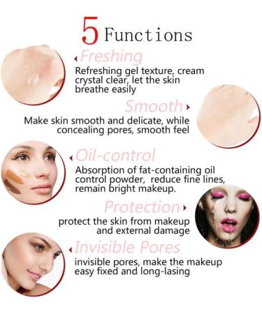 Kybbe Face Primer Natural Makeup Primer Pore Invisible Oil-Control Cosmetic Beauty - Buy Online on GoSupps.com