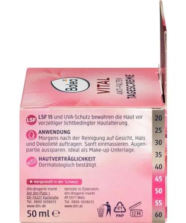  Balea Balea Vital Anti-Wrinkle Day Cream - Buy Online on GoSupps.com