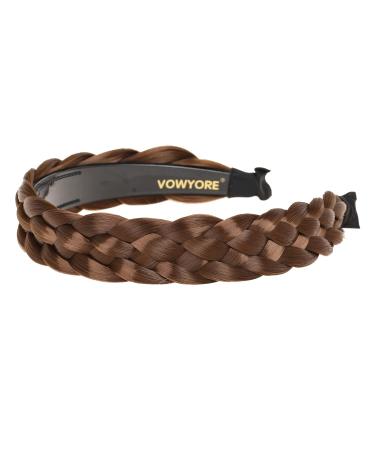 Vowyore Synthetic Hair Braided Headband - 5 Strands Plaited Hair Hoop D-Golor6T - Buy Online on GoSupps.com