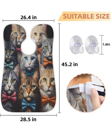 Handsome Cat Beard Bib Apron - Beard Hair Catcher for Men | Perfect Father's Day & Christmas Gift for Dad & Husband - Buy Online on GoSupps.com