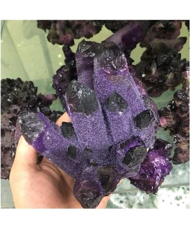 Natural Amethyst Angel Aura Quartz Crystal Cluster Specimen Gift HOMEZHOU - Buy Online on GoSupps.com