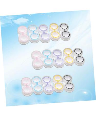 Shop Lurrose 15-Piece Lens Container Set - Travel-Safe Transparent Lens Organizer & Cute Accessories for Contacts - Ideal for International Shipping - Buy Online on GoSupps.com