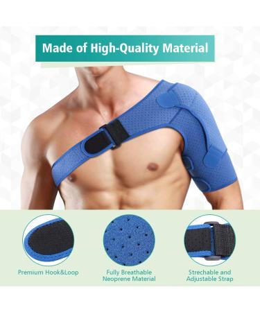 Shoulder Support for Men & Women - Rotator Cuff Stabilization for AC Joint Bursitis & Tendon Inflammation - Buy Online on GoSupps.com