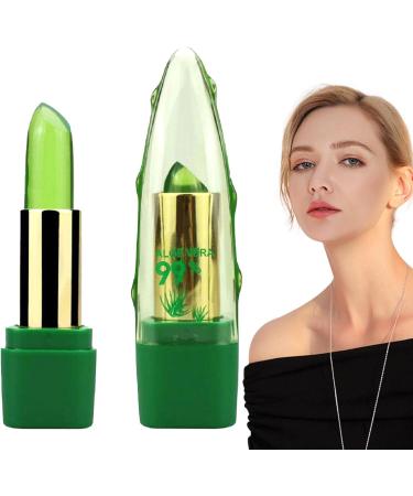 Aloe Magic Lipstick Temperature Color Changing Lipstick Long Lasting Lip Balm Nutritious Soothing Lip Balm Green Magic PH Color Changing Jelly Lipstick - Buy Online on GoSupps.com