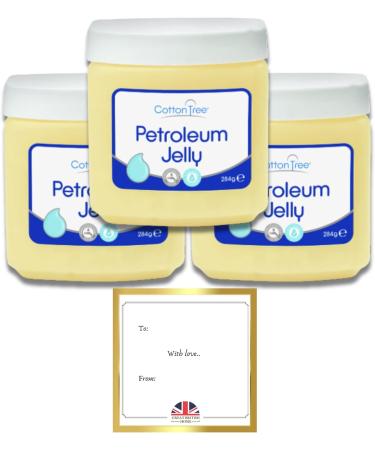 Cotton Tree Petroleum Jelly 284g Jars for Skin Protection and Healing - 3 Pack - Buy Online on GoSupps.com