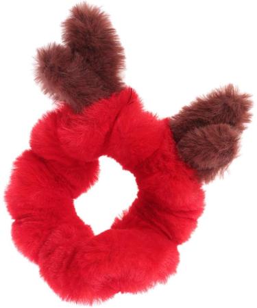 FRCOLOR Christmas Hair Scrunchie Plush Reindeer Antlers Hair Tie Hair Band Hair Bobbles Ponytail Holders Gifts for Girls Women - Buy Online on GoSupps.com