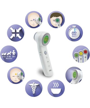 Braun No Touch + Touch Thermometer BNT400 with Age Precision | Clinically Accurate Safe & Hygienic | Includes Protective Storage Bag - Buy Online on GoSupps.com