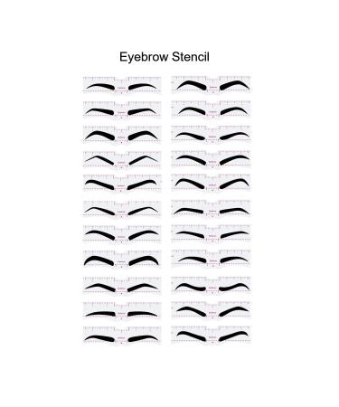 20 Fashionable Styles Eyebrow Stencil Kit for Women - Reusable Template for Perfect Eyebrows | 3-Minute Makeup Tool - Buy Online on GoSupps.com