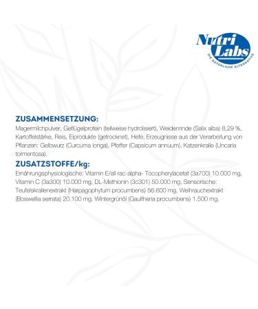 Nutrilabs Dexboron Forte Dog Chewing Tablets - 450 pcs - Natural Regeneration with Devil s Claw Pasture Bark & Treeto Extract for Dogs - Support Your Dog's Health - Buy Online on GoSupps.com