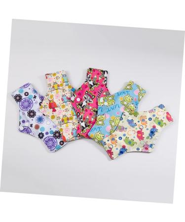 5pcs Reusable Menstrual Pads Set | Washable Mama Cloth Pads for Women | Eco-Friendly Cloth Menstrual Pads | Breathable & Portable Mama Pads - Buy Online on GoSupps.com
