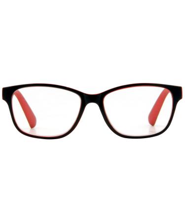 Foster Grant LOIRE Black with Metallic Red