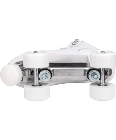 Retro Quad Roller Skates - White, Women's 10 / Men's 9 - Structured Boot - Buy Online on GoSupps.com