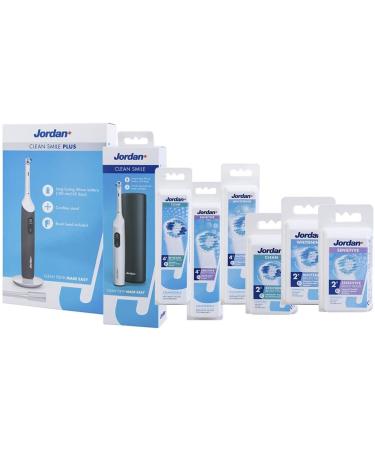 Jordan Green Clean Electric Toothbrush Heads - Oral B Compatible | Sustainable Brush Heads | 2 Pack - Buy Online on GoSupps.com