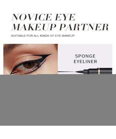Eyeliner Pen Liquid Eyeliner with Stamp Mold Shapes 6 Pieces Long Lasting Water Resistant Cosmetics for Women Beauty for Stage Travel Party Performance Cosplay Wedding Holiday - Buy Online on GoSupps.com