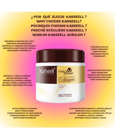 KARSEELL Hair Mask for Deep Repair & Intensive Hydration - 500ml | Restore Dry & Damaged Hair - Buy Online on GoSupps.com