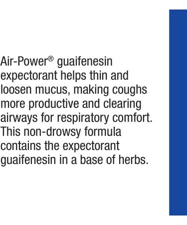 Enzymatic Therapy Air-Power Guaifenesin Expectorant - 100 Tablets for Effective Relief - Buy Online on GoSupps.com