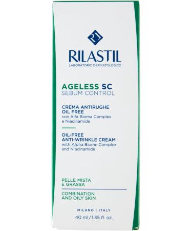  Rilastil Rilastil Ageless SC Sebum Control Oil-Free Wrinkle Cream with Alfa Bioma Complex and Niacinamide 40ml - Buy Online on GoSupps.com