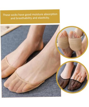 minkissy 20 Pairs Half Socks Comfortable Forefoot Pads Non-slip Toe Socks Metatarsal Pads Compact Toe Socks Toe Socks for Heels Summer Accessories Cotton Breathable Women's Dash The Ball - Buy Online on GoSupps.com