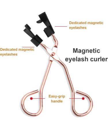 Eyelash Curler - Handheld Eye Lash Curler Padded Handle Curler Magnetic Eyelash Clip Applicator False Eyelash Quantum Magnetic Glue-Free Eyelash Curler - Buy Online on GoSupps.com