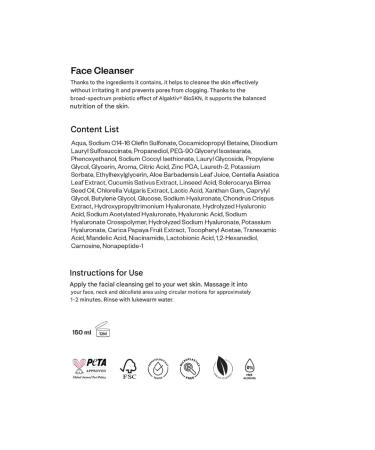 Makeup & Face Cleansing Gel 150ml | Brightening Revitalizing Moisturizing | Vitamin E Aloe Vera Vegan Face Wash for All Skin Types - Buy Online on GoSupps.com