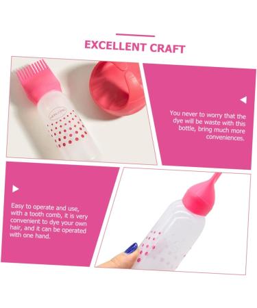 FRCOLOR 6 Pcs Hair Dry Cleaning & Coloring Toolkit - Root Comb Applicator Bottles & Teasing Comb for Precision Hair Care - Buy Online on GoSupps.com