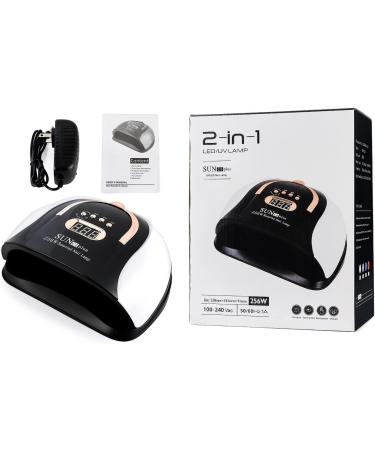 LIARTY Portable 256W UV LED Nail Dryer Lamp - Professional Gel Nail Lamp with LCD Display for Perfect Nails - Buy Online on GoSupps.com