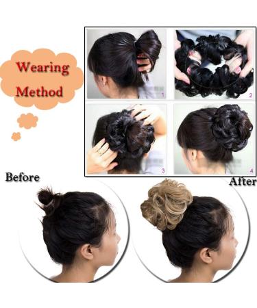 SEGO Hair Part Dutt Extensions - Curly Sandy Brown & Blond #27H613 | International Shipping Available - Buy Online on GoSupps.com