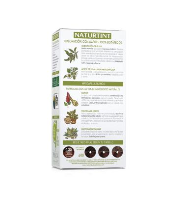 Natureint Bio-Based Ammonia-Free Hair Color 4.35 - Intensive Cappuccino Brown 100% Gray Coverage Natural Ingredients - Long-Lasting Color (170 ml) - Buy Online on GoSupps.com
