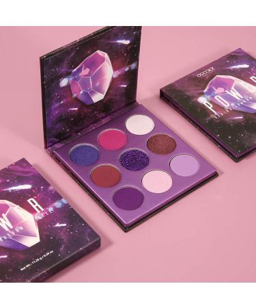 Docolor Gemstone Eyeshadow Palette - 9 Color Highly Pigmented Matte Shimmers | Long Lasting & Waterproof Makeup - Purple - Buy Online on GoSupps.com