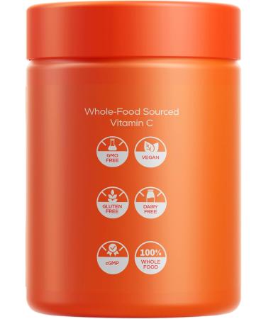 Codeage Whole Food Vitamin C Supplement - Acerola Cherry Camu Camu Amla Berry & Rose HIPS Blend - Citrus Bioflavonoids - Instantfood Energy Vitamins - 500mg Vitamin C Pills - Non-GMO - 60 Capsules - Buy Online on GoSupps.com
