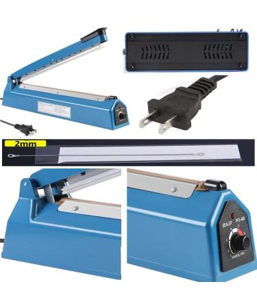 8 Inch Manual Impulse Heat Sealer for Plastic Bags - Includes Extra Replace Element Grip - PE PP Bags Sealing Machine - Buy Online on GoSupps.com