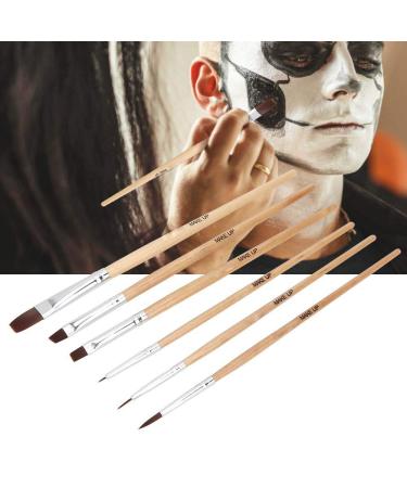High-Quality 6-Piece Makeup Art Oil Color Brush Set | Halloween Face Makeup Brushes | Professional Cosmetic Brushes for Kids & Painters - Buy Online on GoSupps.com