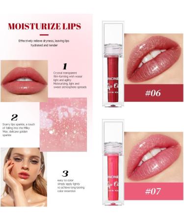Jelly Liquid Lipstick 3 Pack Moisturizing Shimmer Metallic Waterproof Plumping Lightweight Hydrating Lip Care for Women Girls Lip Care - Buy Online on GoSupps.com