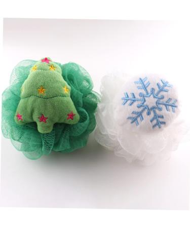 NOLITOY 4pcs Bath Ball Set - Exfoliating Santa Bath Sponge & Loofah for Christmas - Perfect Bathroom Accessory - International Shipping Available - Buy Online on GoSupps.com