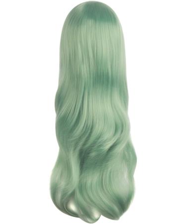 MapofBeauty 28 | 70cm Long Curly Hair Costume Cosplay Wig - Celadon Green - Buy Online on GoSupps.com