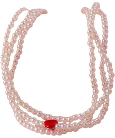 Oralgo's Elegant Multi-Layer Pearl Necklace - Stylish Collarbone Chain & Charm Accessory for Trendy Women - Buy Online on GoSupps.com