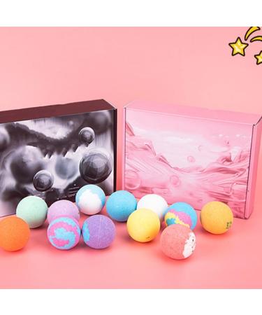 Allayu 12piece Spa Essentials Relaxing Bath Bombs Set for Soothing and Fragrant Experience Handmade Bath Bombs for Kids - Buy Online on GoSupps.com