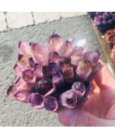 Amethyst Rough Stone Natural Amethyst Specimen Purple Quartz Stone Raw Home Decor (Size : 300-400g) HOMEZHOU