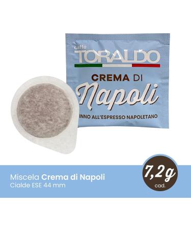 Cialde Caff Toraldo miscela Crema di Napoli ESE 44 mm cialde ESE 44mm Box Lot de 150 dosettes de caf + Italian Gourmet polpa 400g - Buy Online on GoSupps.com