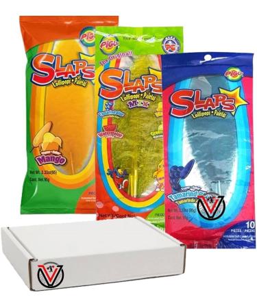 Slaps Lollipops Mexican Mango Tamarind Fruit Mix Lollipops | Pick any type & Number of lollies - Buy Online on GoSupps.com