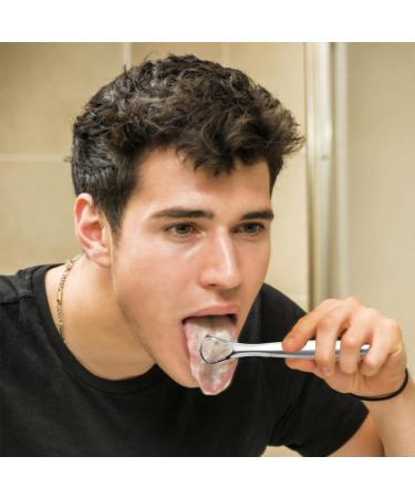 Stainless Steel Tongue Cleaner & Scraper for Kids | Best Bad Breath Solution with Tongue Brush & Gel - Buy Online on GoSupps.com