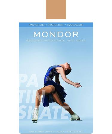 Mondor 3337 Light Tan Footed Evolution Figure Skating Tights - S-P Size - Buy Online on GoSupps.com