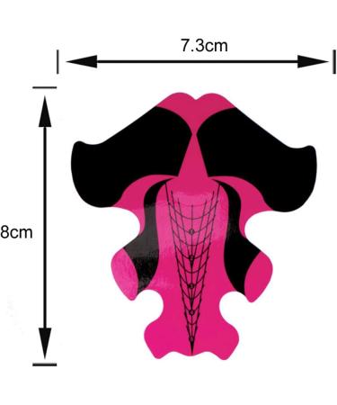 Nail Art Forms Sticker Nail Gel Forms Goldfish Shape Self Adhesive Nail Art Extension Sticker for Women Girls - Buy Online on GoSupps.com