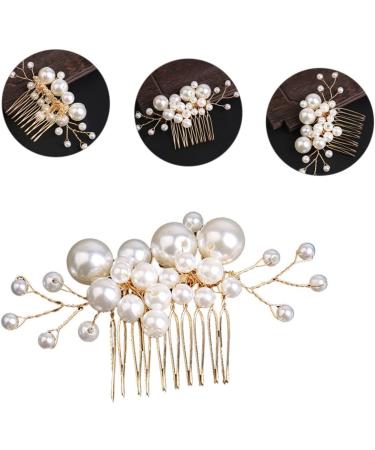 minkissy Pearl Comb Wedding Hair Comb Bridal Hair Comb Pearl Tiara Bridal Hair Accessories Rhinestone Hair Accessories Wedding Hair Jewelry Bridal Hair Side Comb Bride Hair Side Comb Manual - Buy Online on GoSupps.com